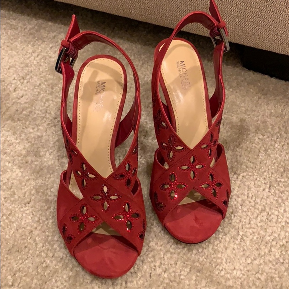 SALE!!! Michael Kors red sandals